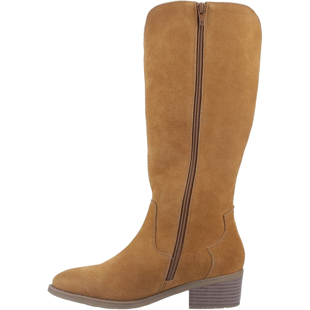 Ladies Long Boots Tan Hush Puppies Isabella Long Boot