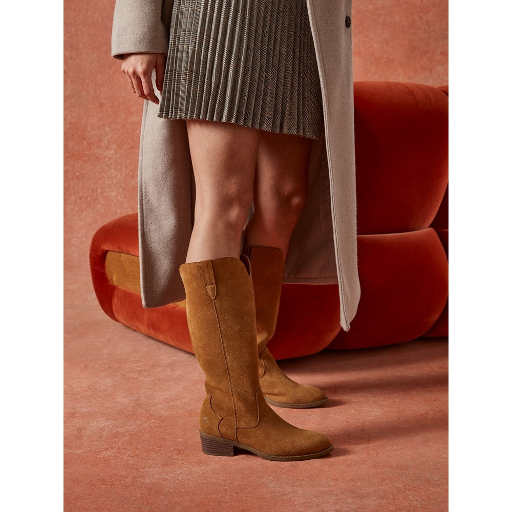 Ladies Long Boots Tan Hush Puppies Isabella Long Boot