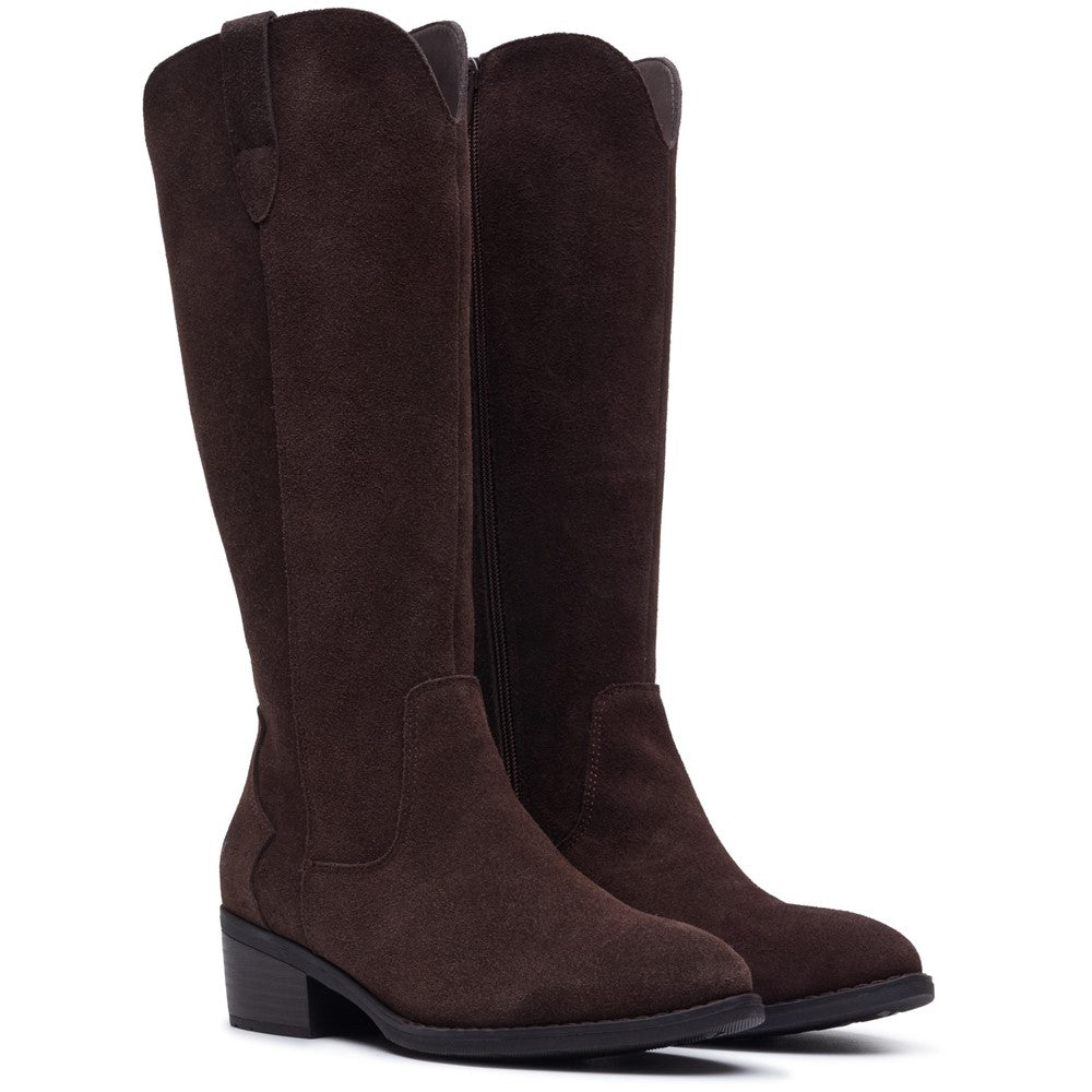 Ladies Long Boots Chocolate Hush Puppies Isabella Long Boot