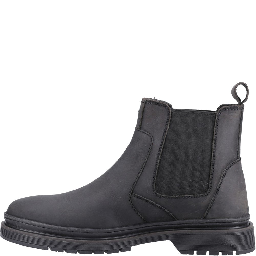 Mens Boots Black Hush Puppies Jamie Chelsea Boot