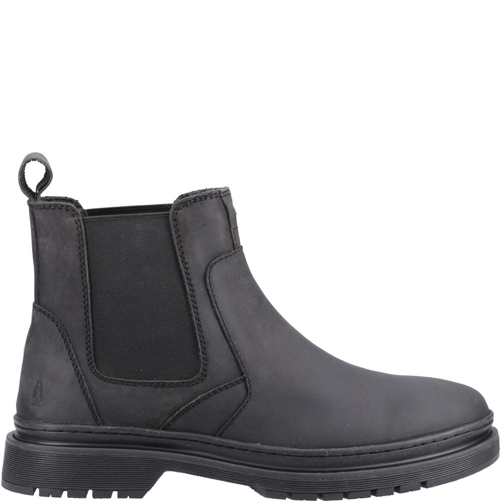 Mens Boots Black Hush Puppies Jamie Chelsea Boot