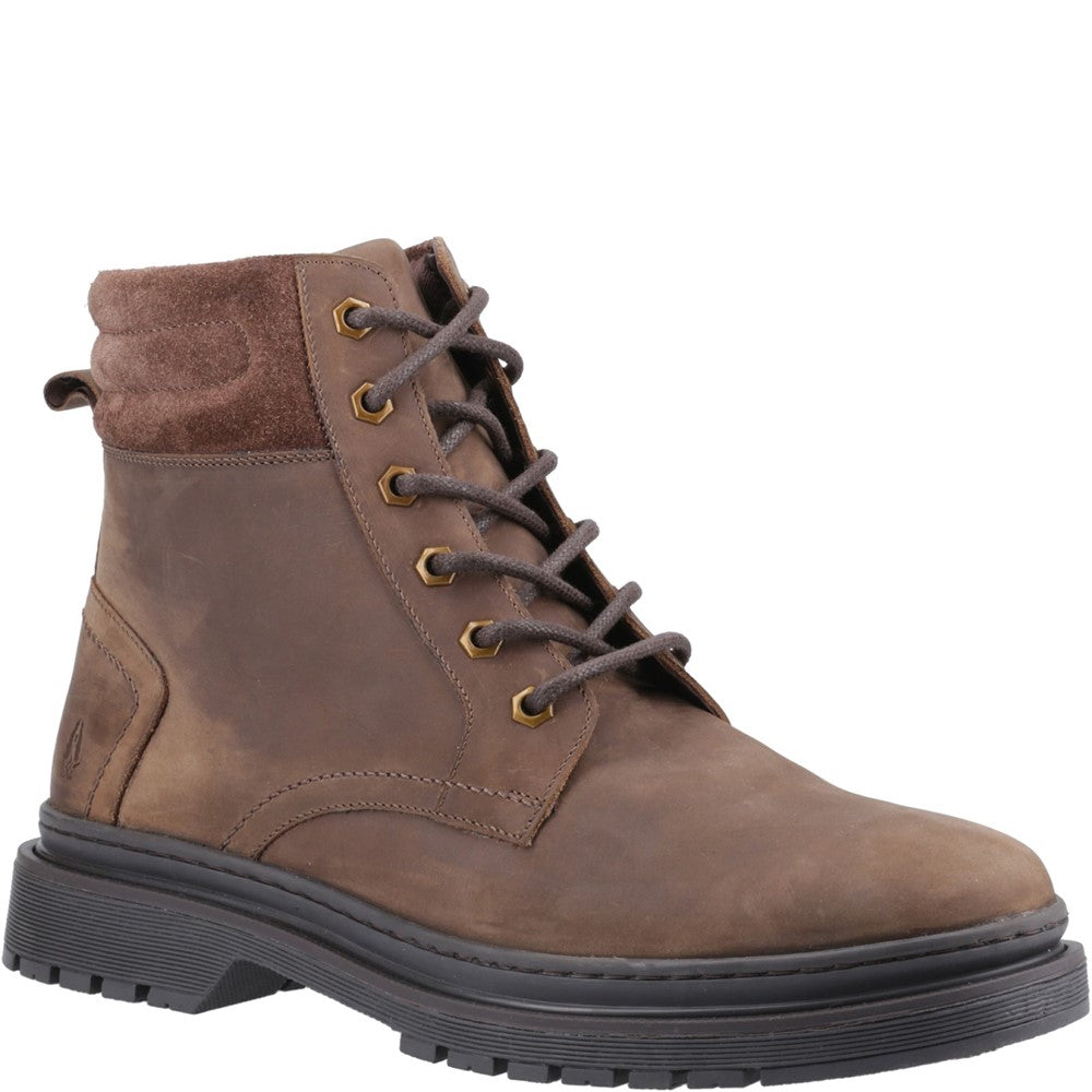 Mens Boots Brown Hush Puppies Jarrod Lace Boot