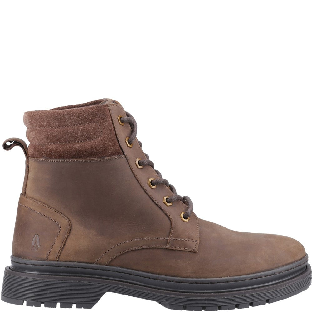 Mens Boots Brown Hush Puppies Jarrod Lace Boot