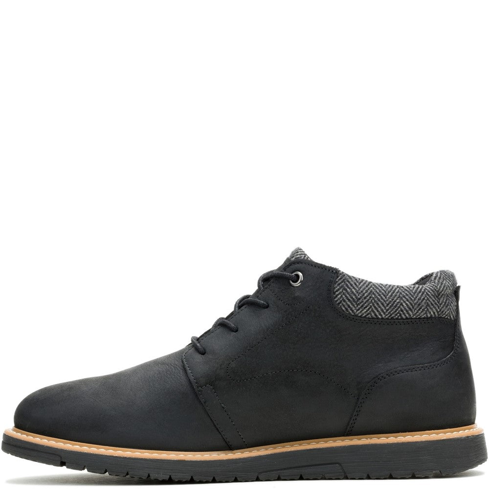 Mens Boots Black Hush Puppies Jenson Lace Boot