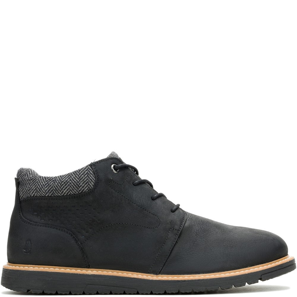Mens Boots Black Hush Puppies Jenson Lace Boot