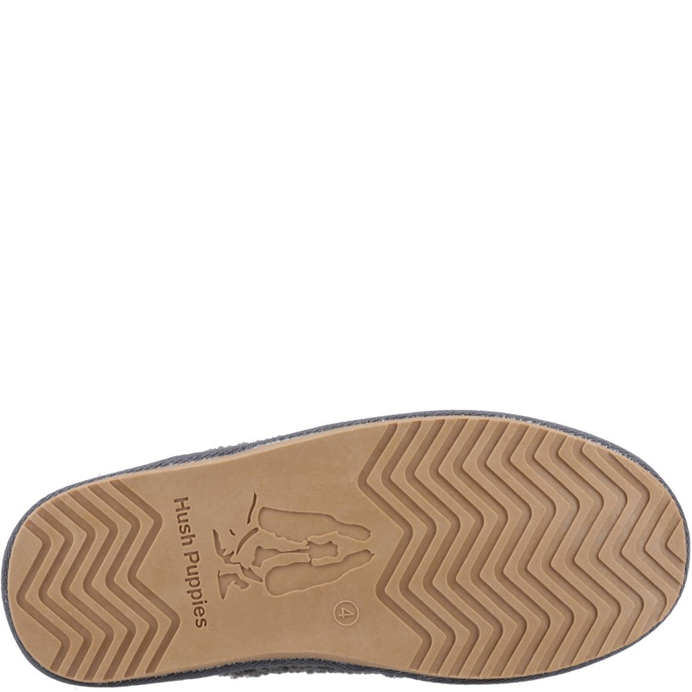 Classic Ladies Slippers Charcoal Hush Puppies Joanna Mule