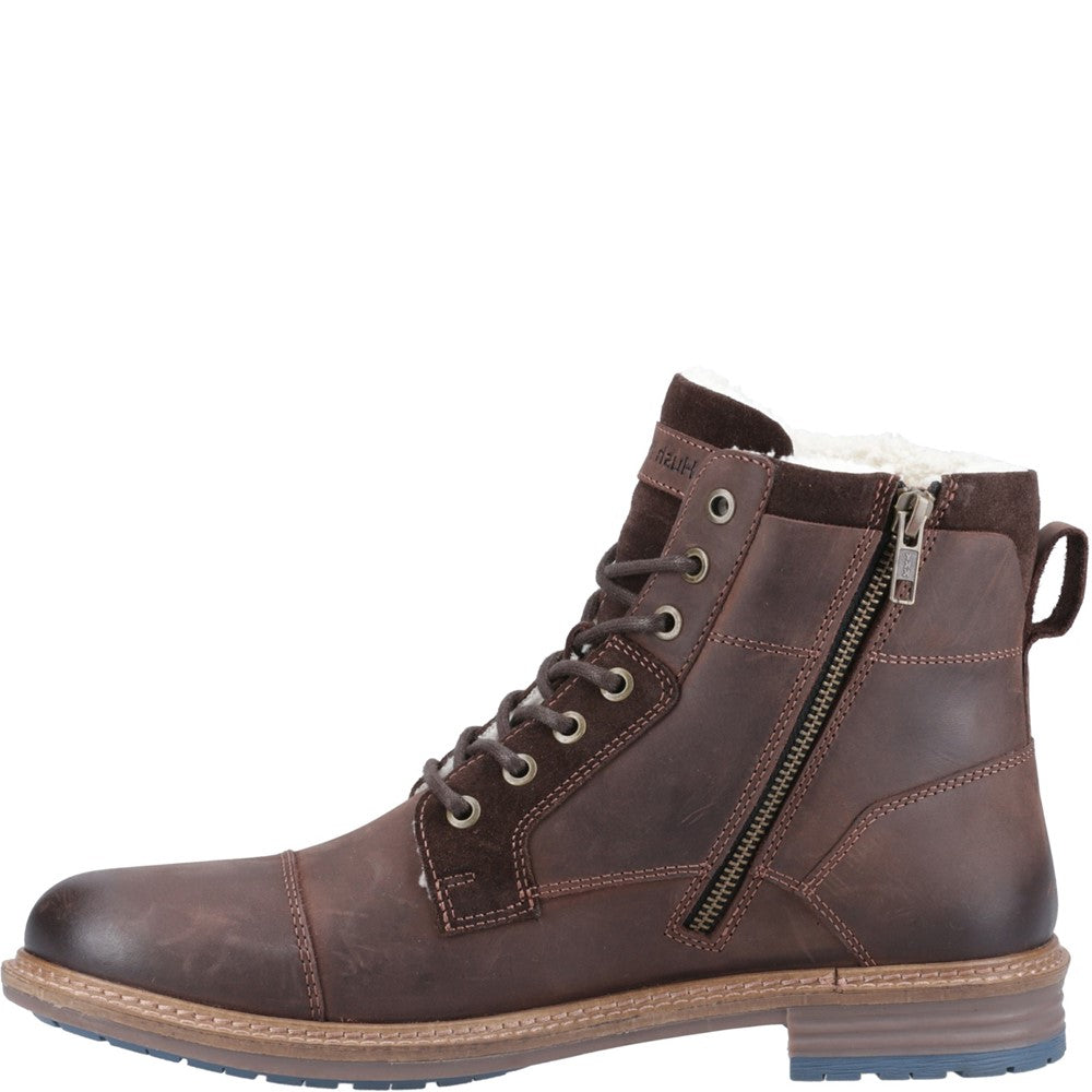 Mens Boots Brown Hush Puppies Jordan Buckle Boot