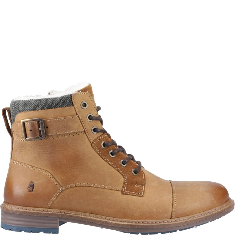 Mens Boots Tan Hush Puppies Jordan Buckle Boot