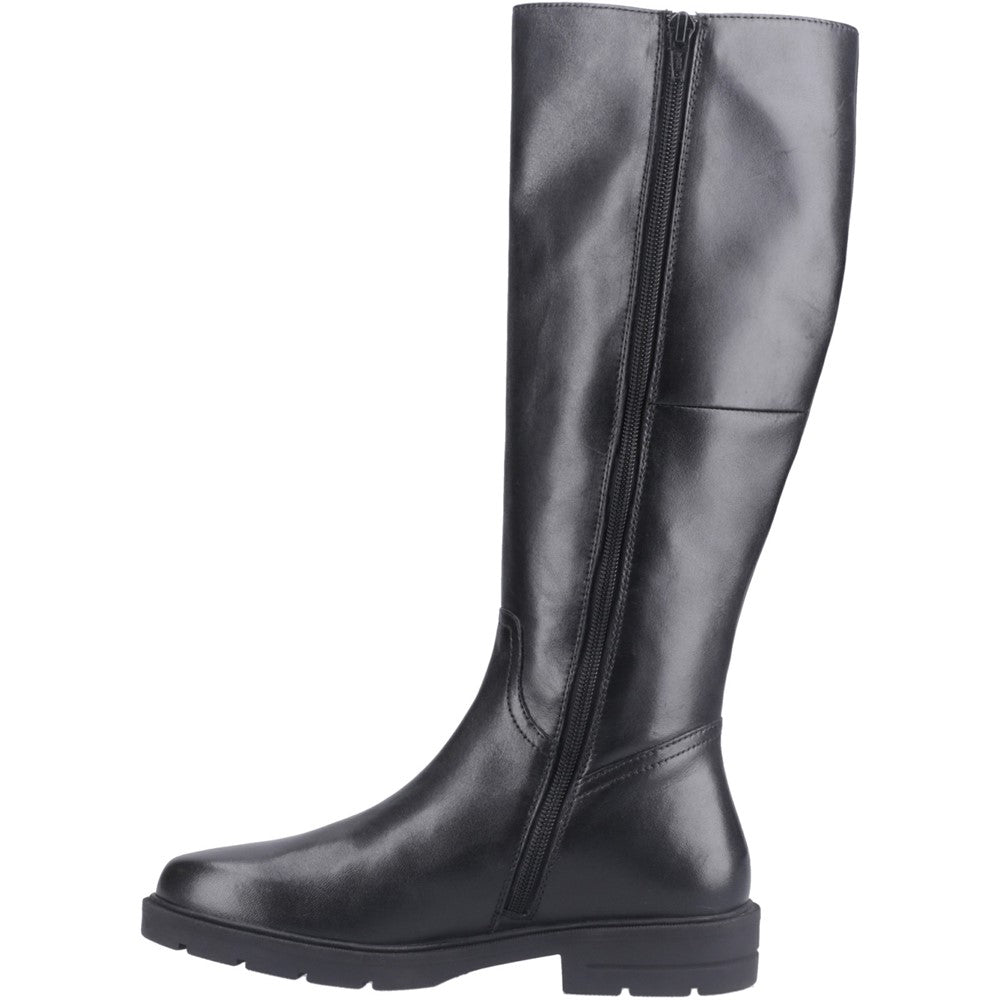 Ladies Long Boots Black Hush Puppies Tallulah Long Boot