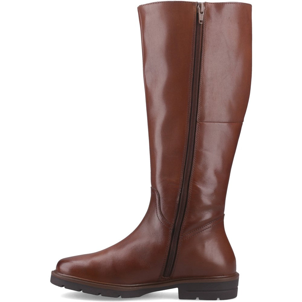 Ladies Long Boots Tan Hush Puppies Tallulah Long Boot