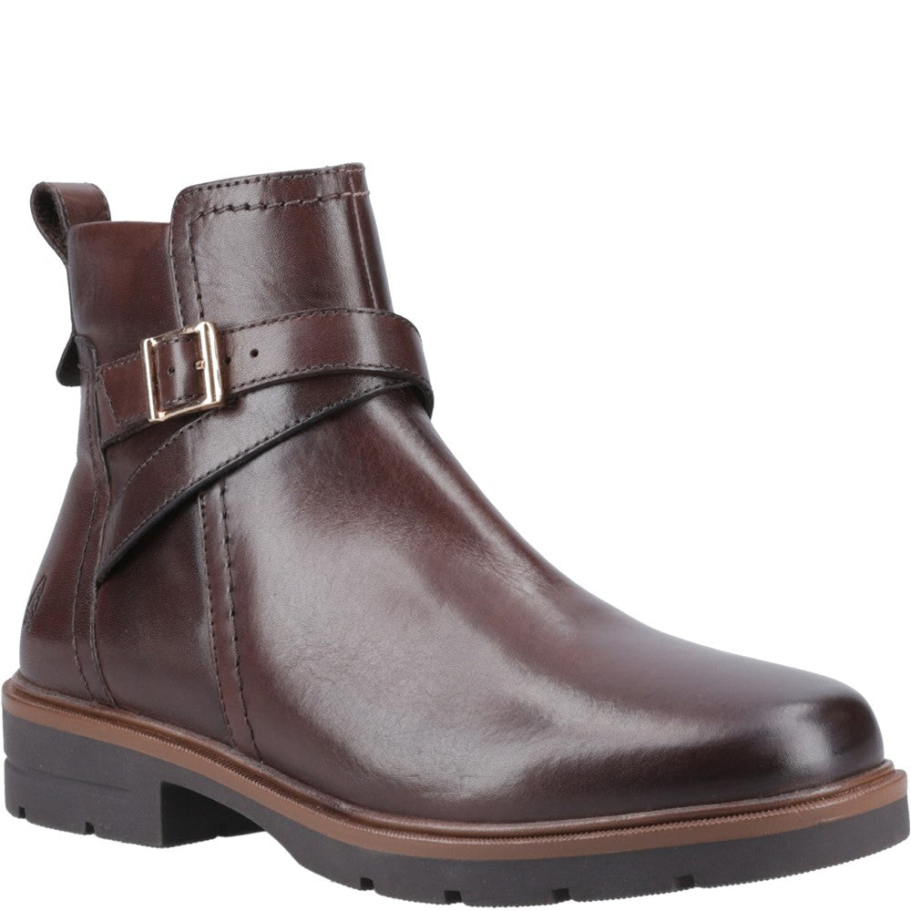 Ladies Ankle Boots Brown Hush Puppies Tove Buckle Boot