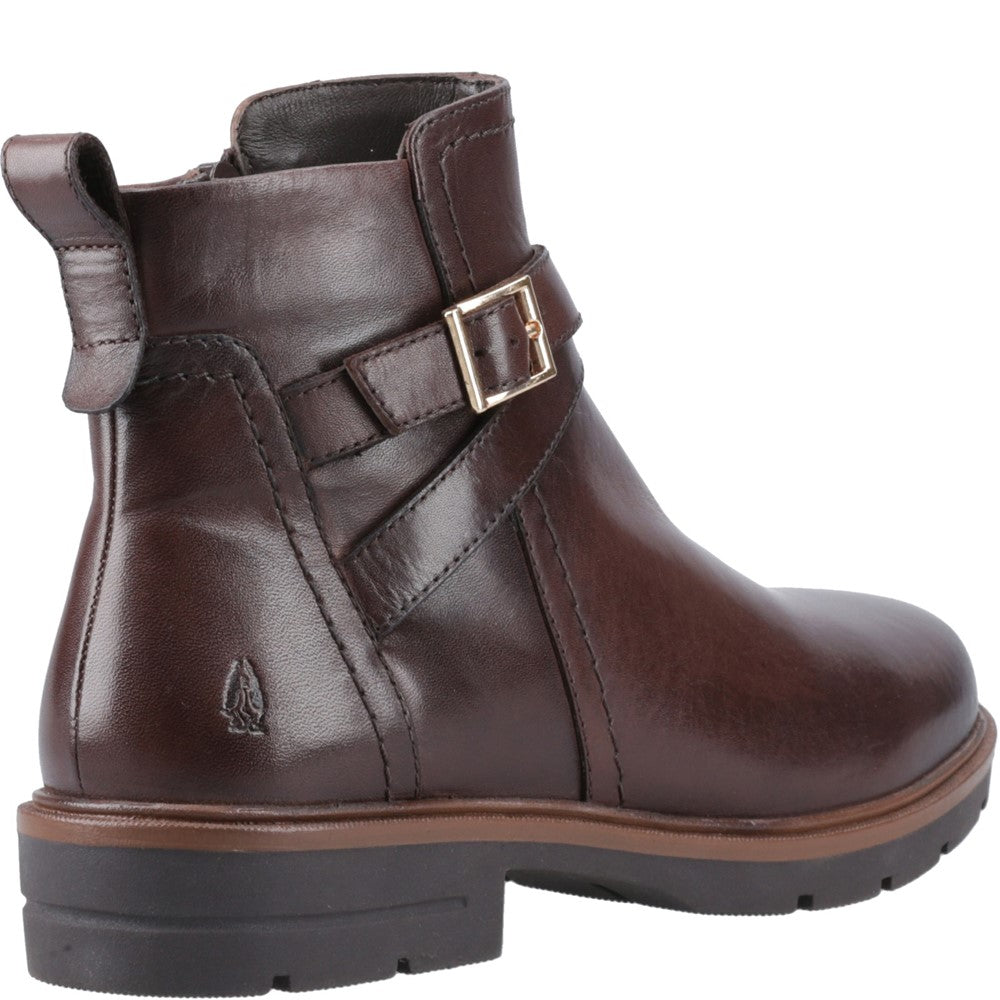 Ladies Ankle Boots Brown Hush Puppies Tove Buckle Boot