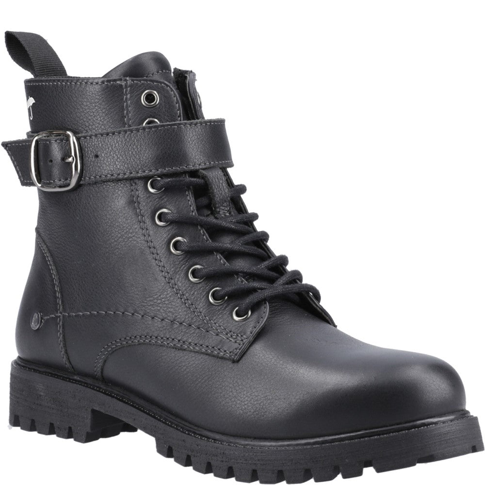 Ladies Ankle Boots Black Hush Puppies Wanda Lace Boot