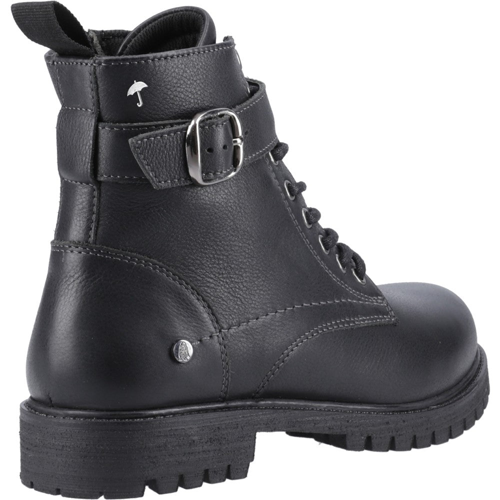 Ladies Ankle Boots Black Hush Puppies Wanda Lace Boot