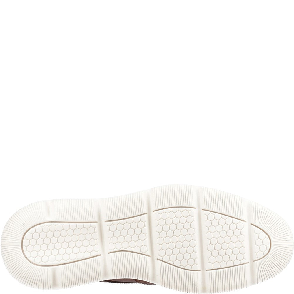 Lace Mens Summer Tan/White Hush Puppies Zach Brogue
