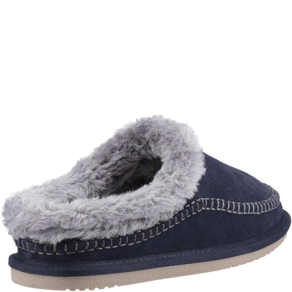 Classic Mens Slippers Navy Hush Puppies Atticus Slipper