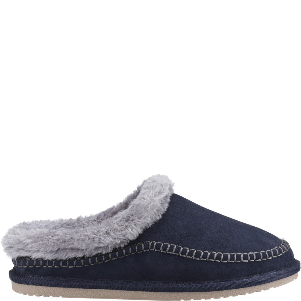 Classic Mens Slippers Navy Hush Puppies Atticus Slipper