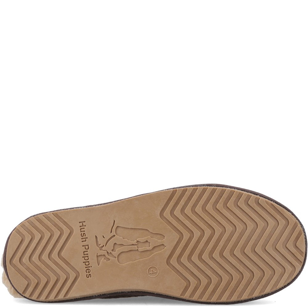 Classic Ladies Slippers Chocolate Hush Puppies Anika Slipper