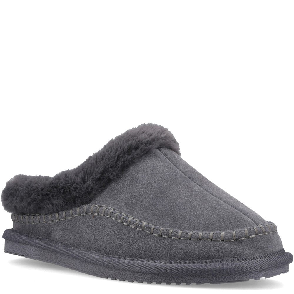 Classic Ladies Slippers Grey Hush Puppies Anika Slipper