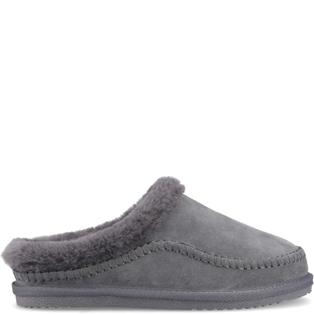 Classic Ladies Slippers Grey Hush Puppies Anika Slipper