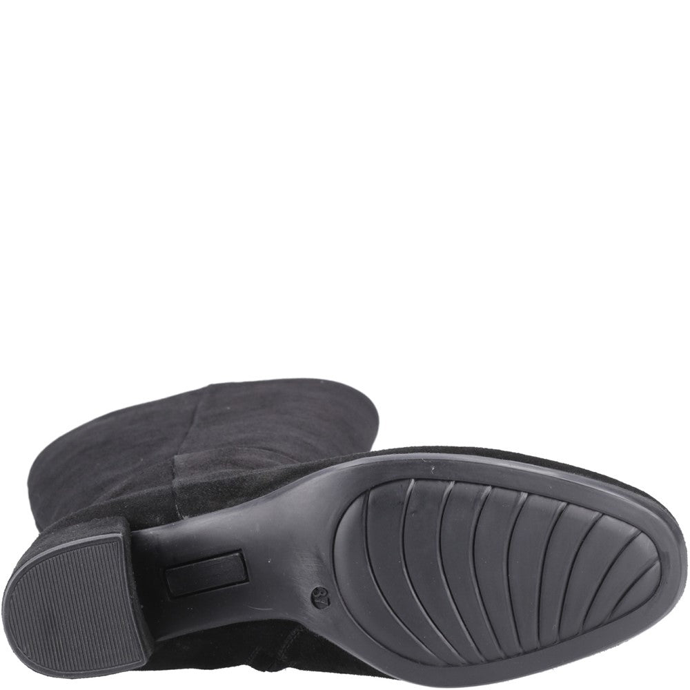 Ladies Long Boots Black Hush Puppies Oprah Long Boot