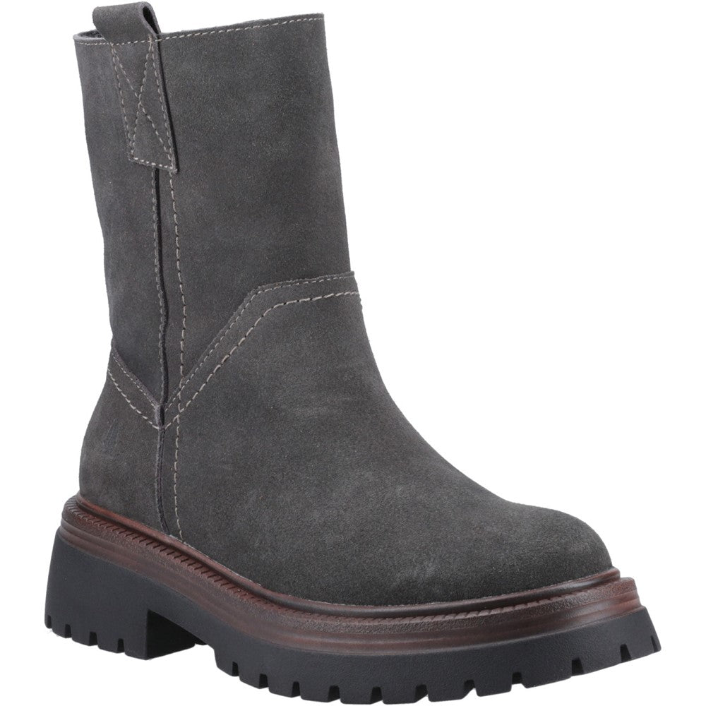 Ladies Ankle Boots Charcoal Hush Puppies Rebecca Boot