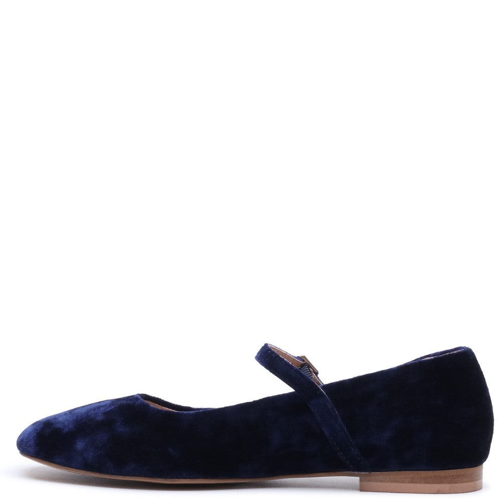 Ballerinas Navy Hush Puppies Pasha Velvet Ballerina