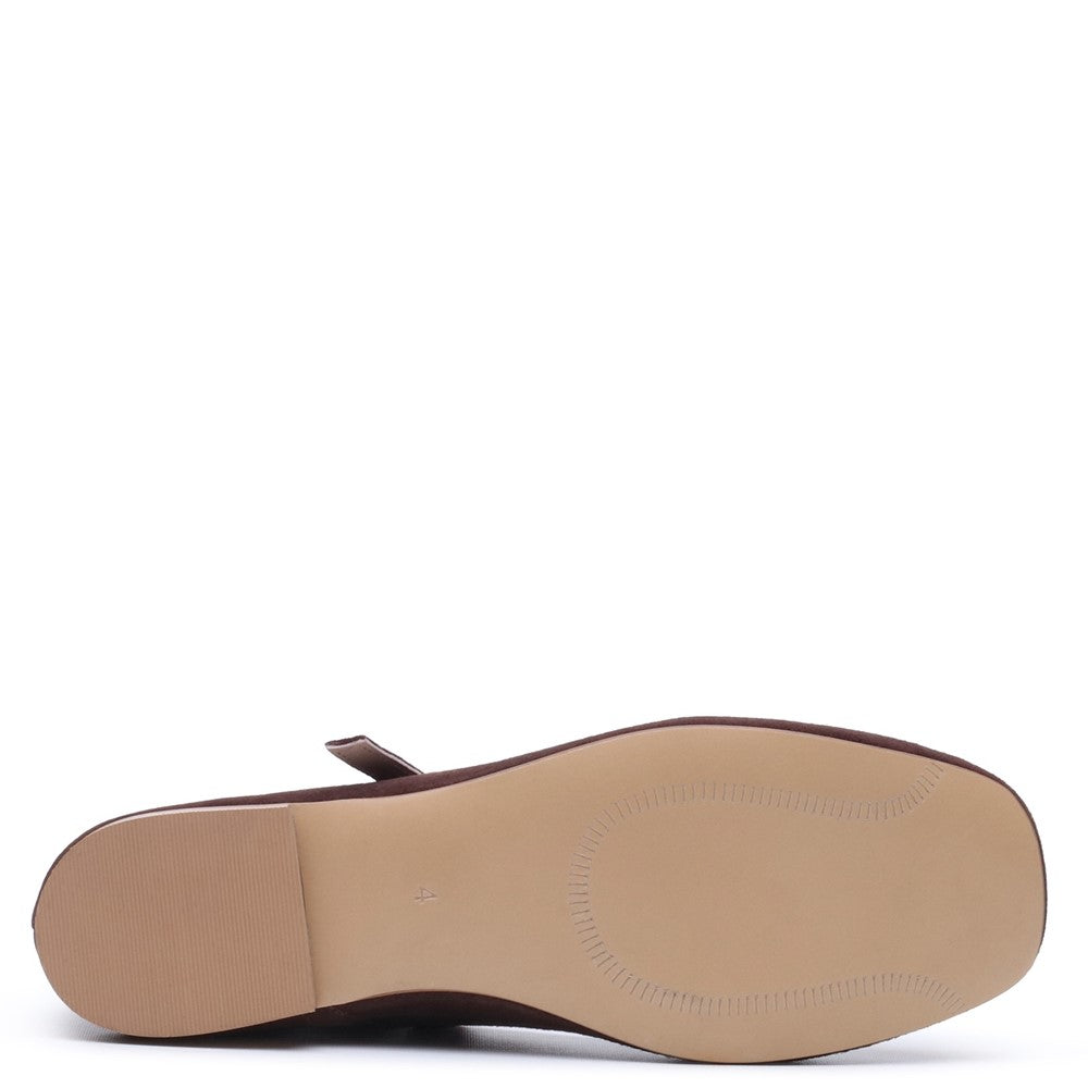 Ballerinas Chocolate Hush Puppies Pasha Suede Ballerina