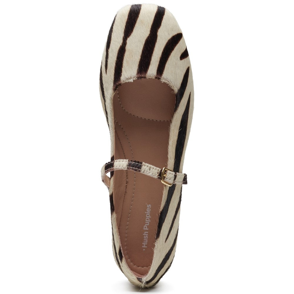 Ballerinas Zebra Hush Puppies Pasha Leather Ballerina