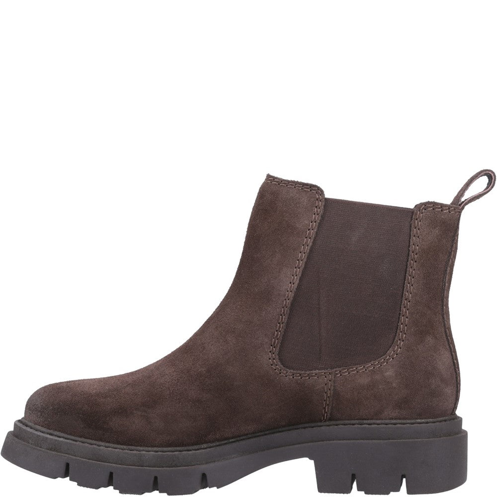 Ladies Ankle Boots Brown Hush Puppies Raya 2 Chelsea Boot