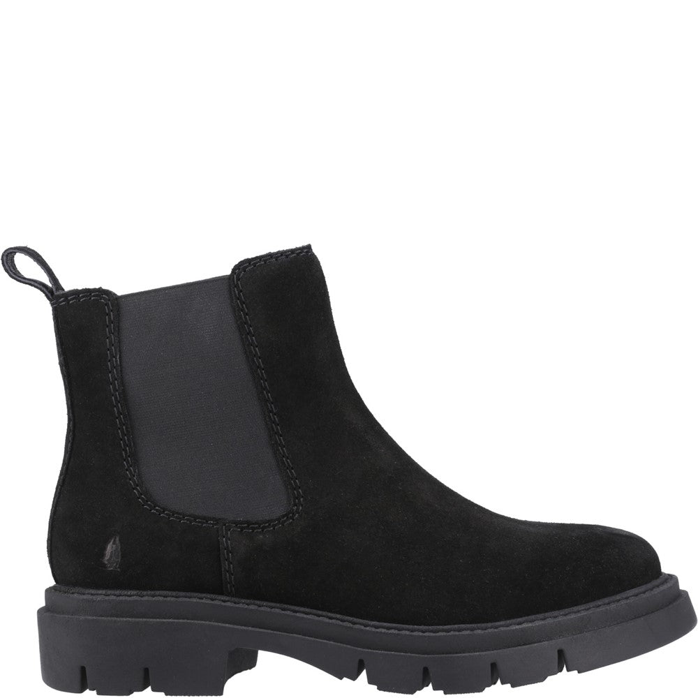Ladies Ankle Boots Black Hush Puppies Raya 2 Chelsea Boot