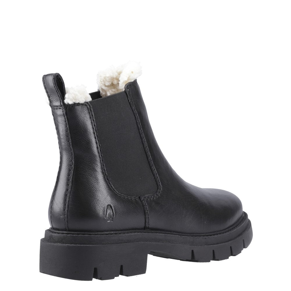 Ladies Ankle Boots Black Hush Puppies Raya Shearling Boot
