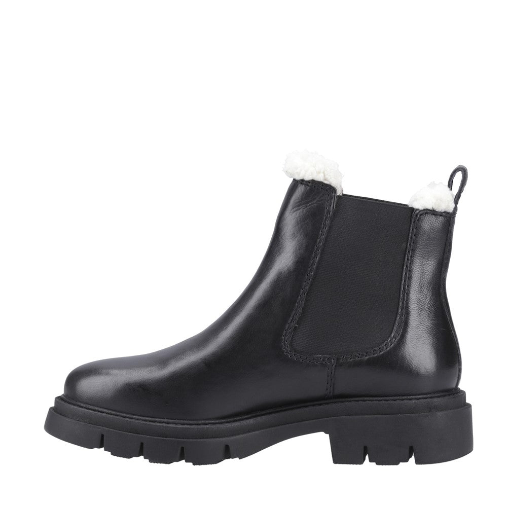 Ladies Ankle Boots Black Hush Puppies Raya Shearling Boot