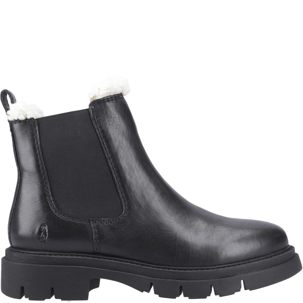 Ladies Ankle Boots Black Hush Puppies Raya Shearling Boot