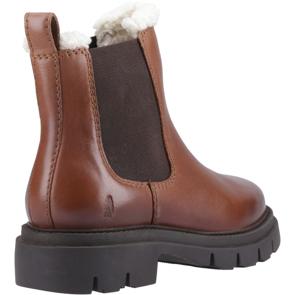 Ladies Ankle Boots Brown Hush Puppies Raya Shearling Boot