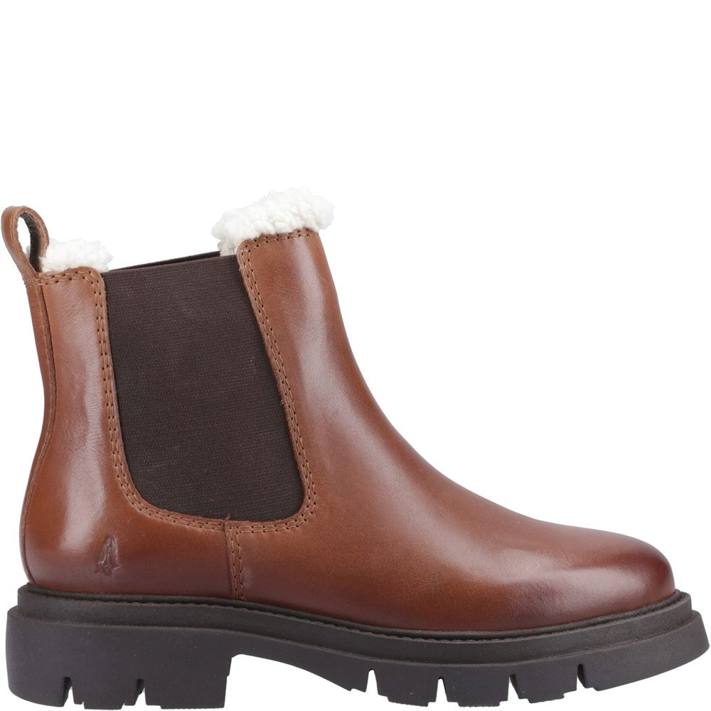 Ladies Ankle Boots Brown Hush Puppies Raya Shearling Boot