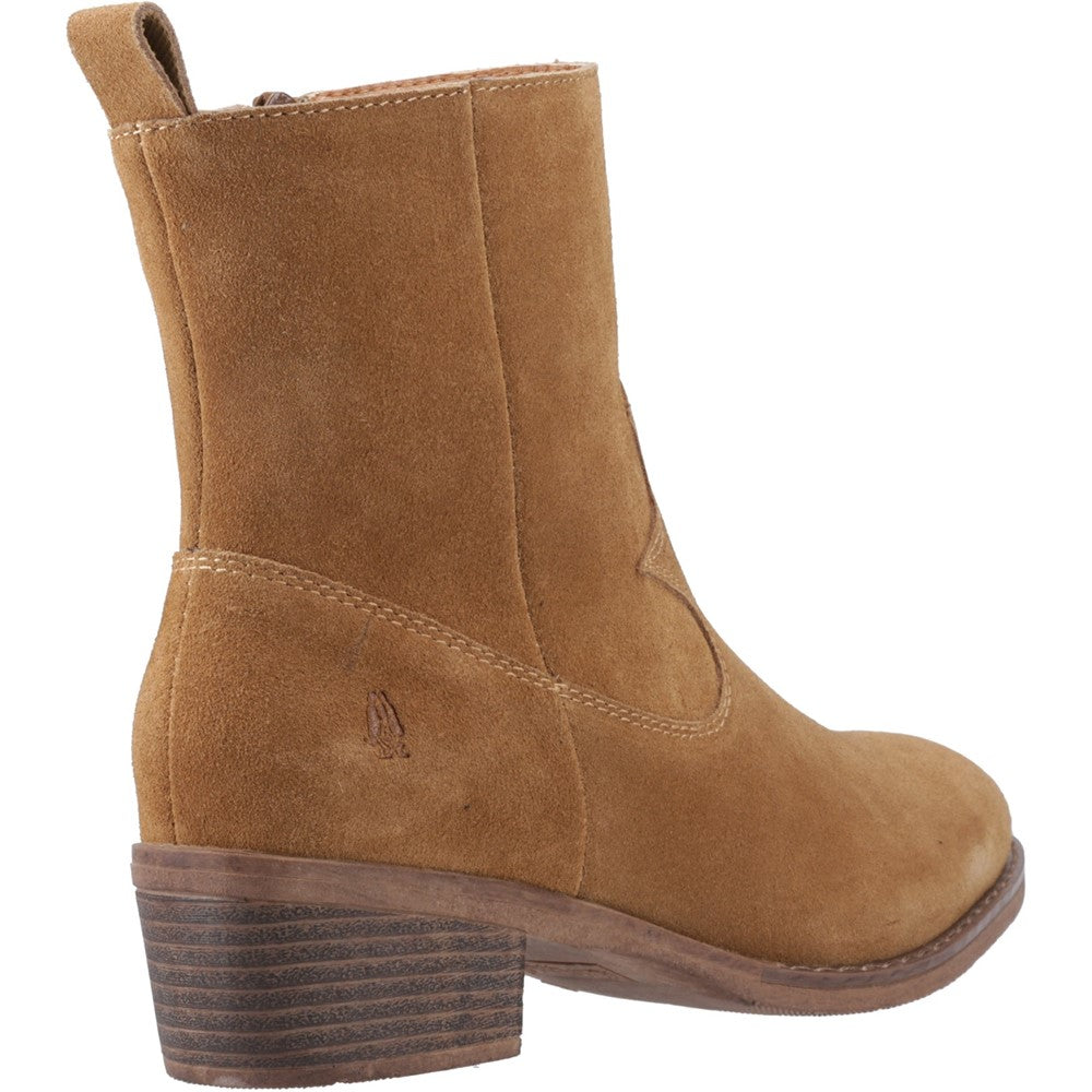 Ladies Ankle Boots Tan Hush Puppies Ida Stitch Boot