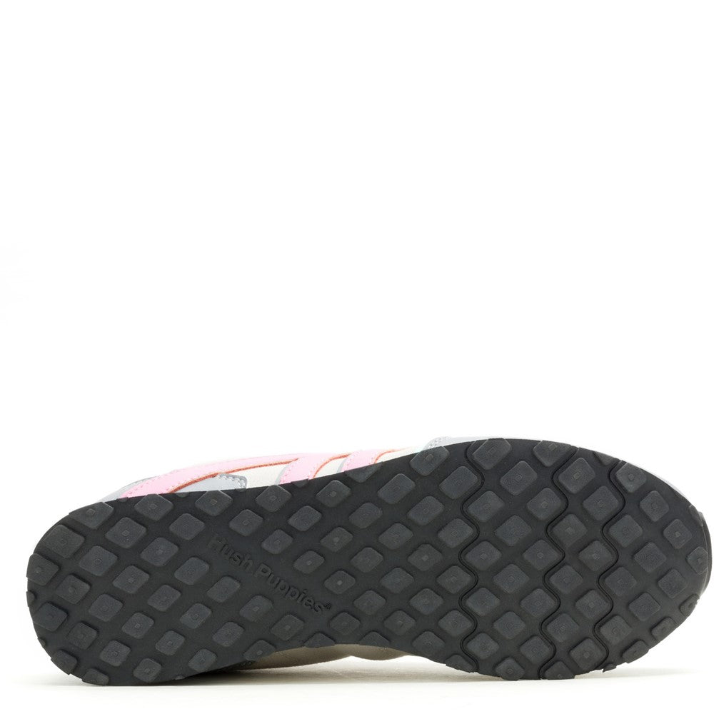 Ladies Sports Grey Hush Puppies Seventy8 Smiley Trainer
