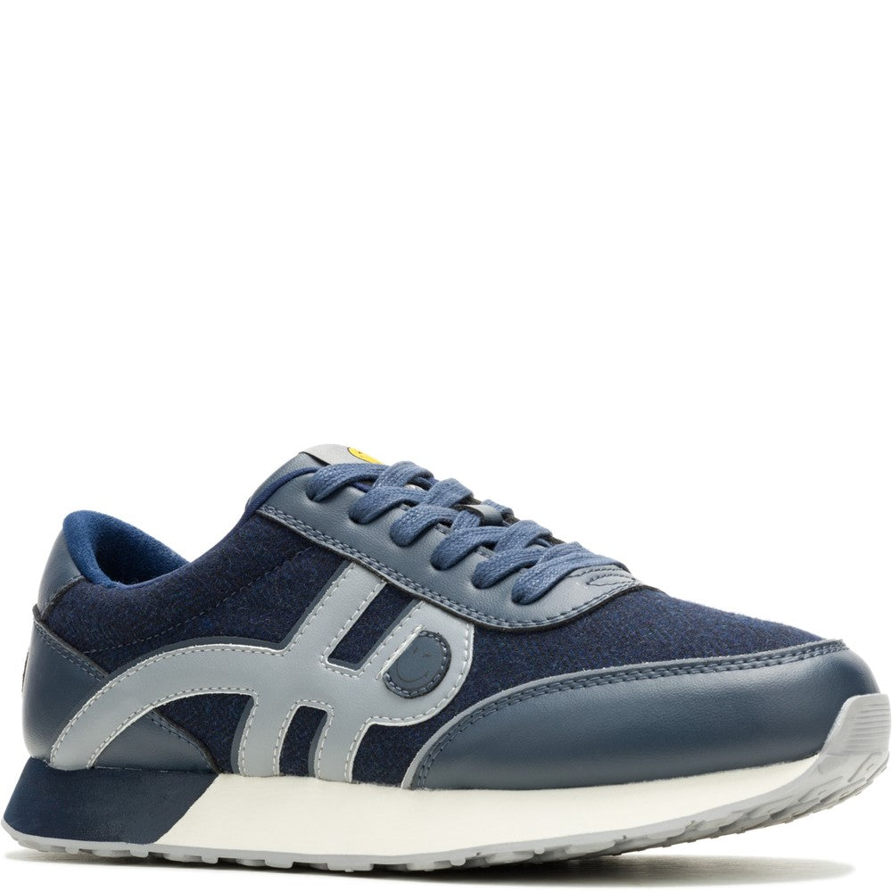 Mens Sports Blue Hush Puppies Seventy8 Smiley Trainer