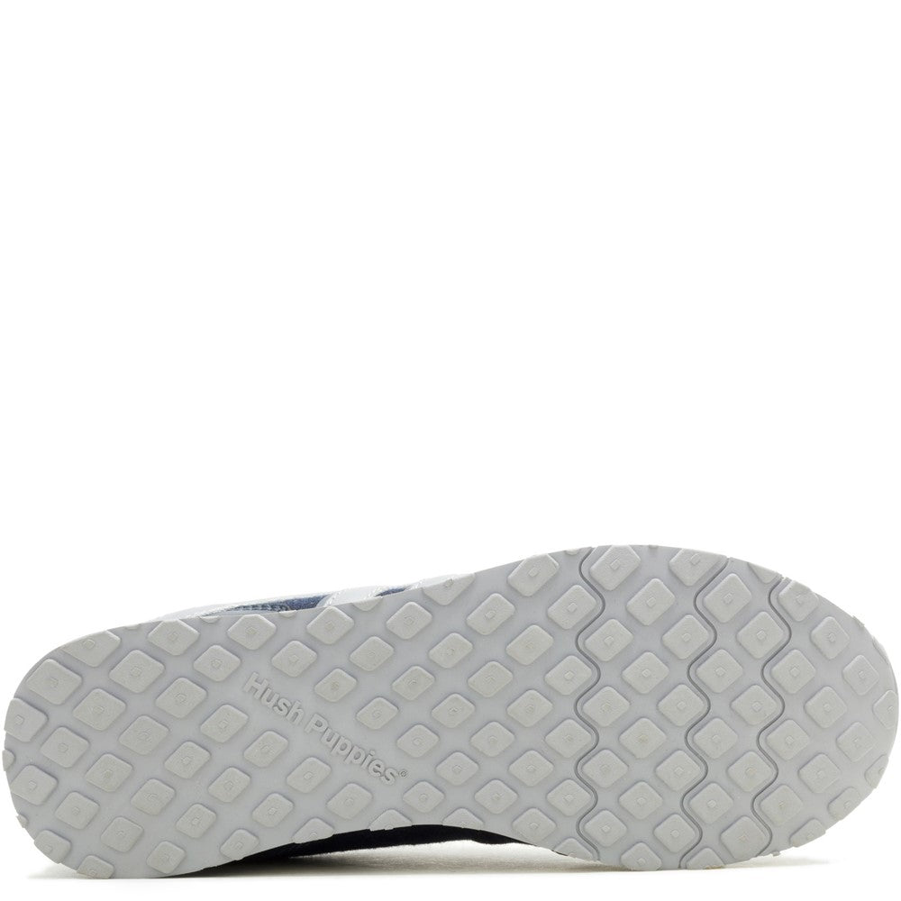 Mens Sports Blue Hush Puppies Seventy8 Smiley Trainer