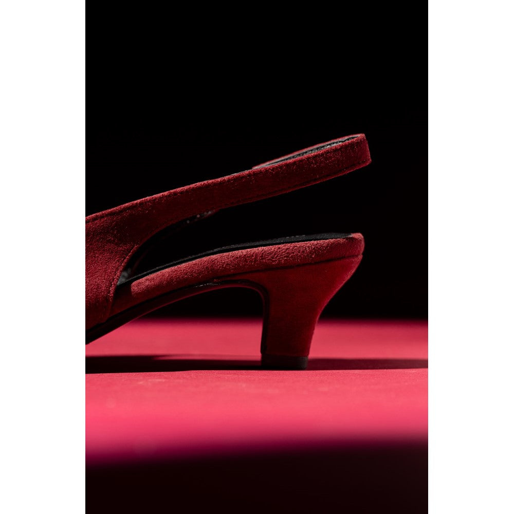 Ladies Heels Bordeaux Hush Puppies Nahla Suede Heel