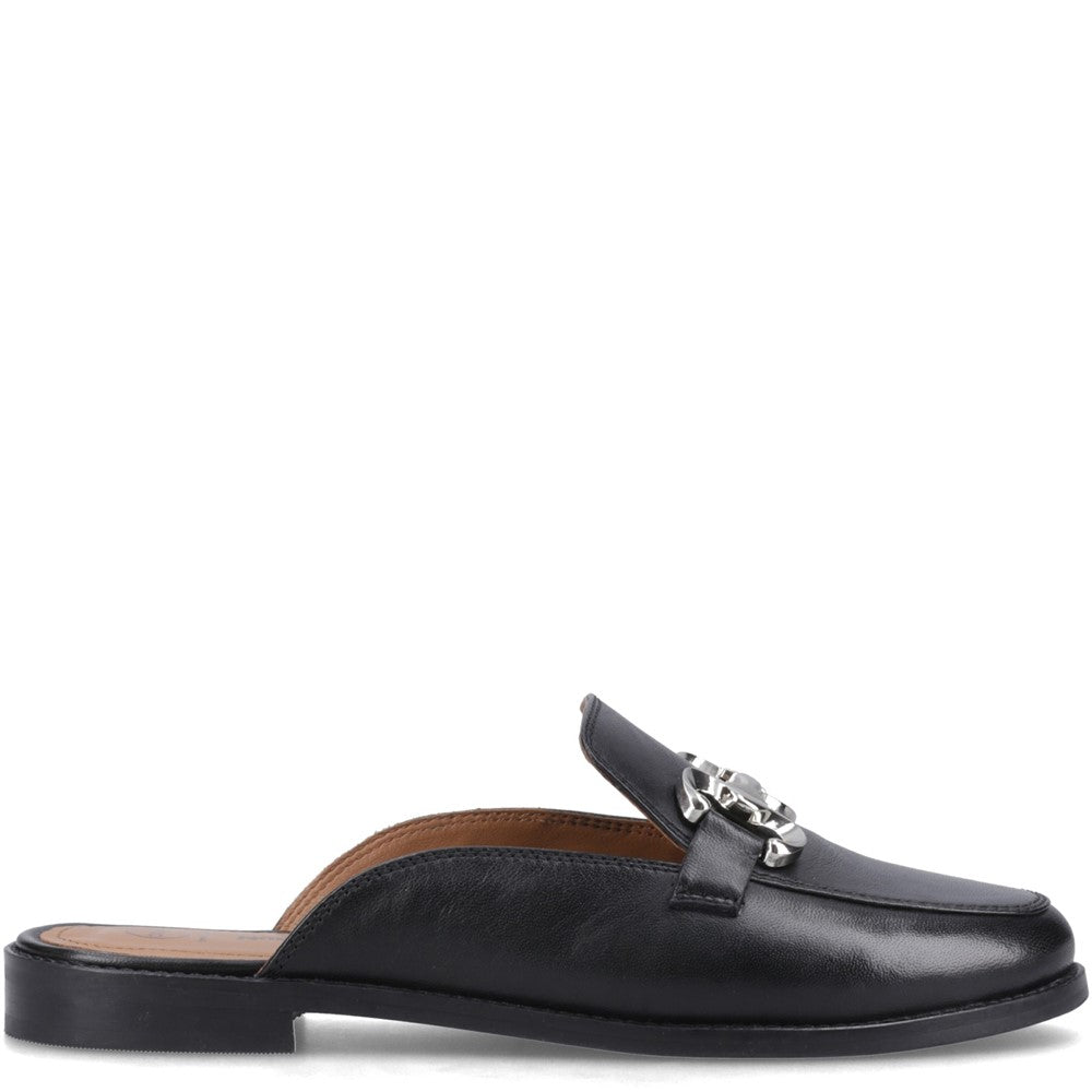 Slip On Ladies Shoes Black Hush Puppies Cathleen Mule
