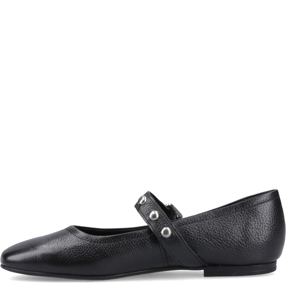 Ballerinas Black Hush Puppies Charlene Stud Ballerina