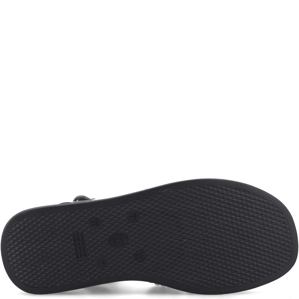 Shoe Ladies Summer Black Hush Puppies Charmaine Stud Gladiator
