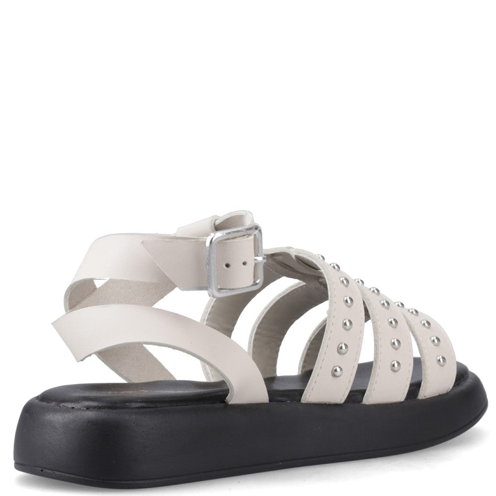 Shoe Ladies Summer Ivory Hush Puppies Charmaine Stud Gladiator