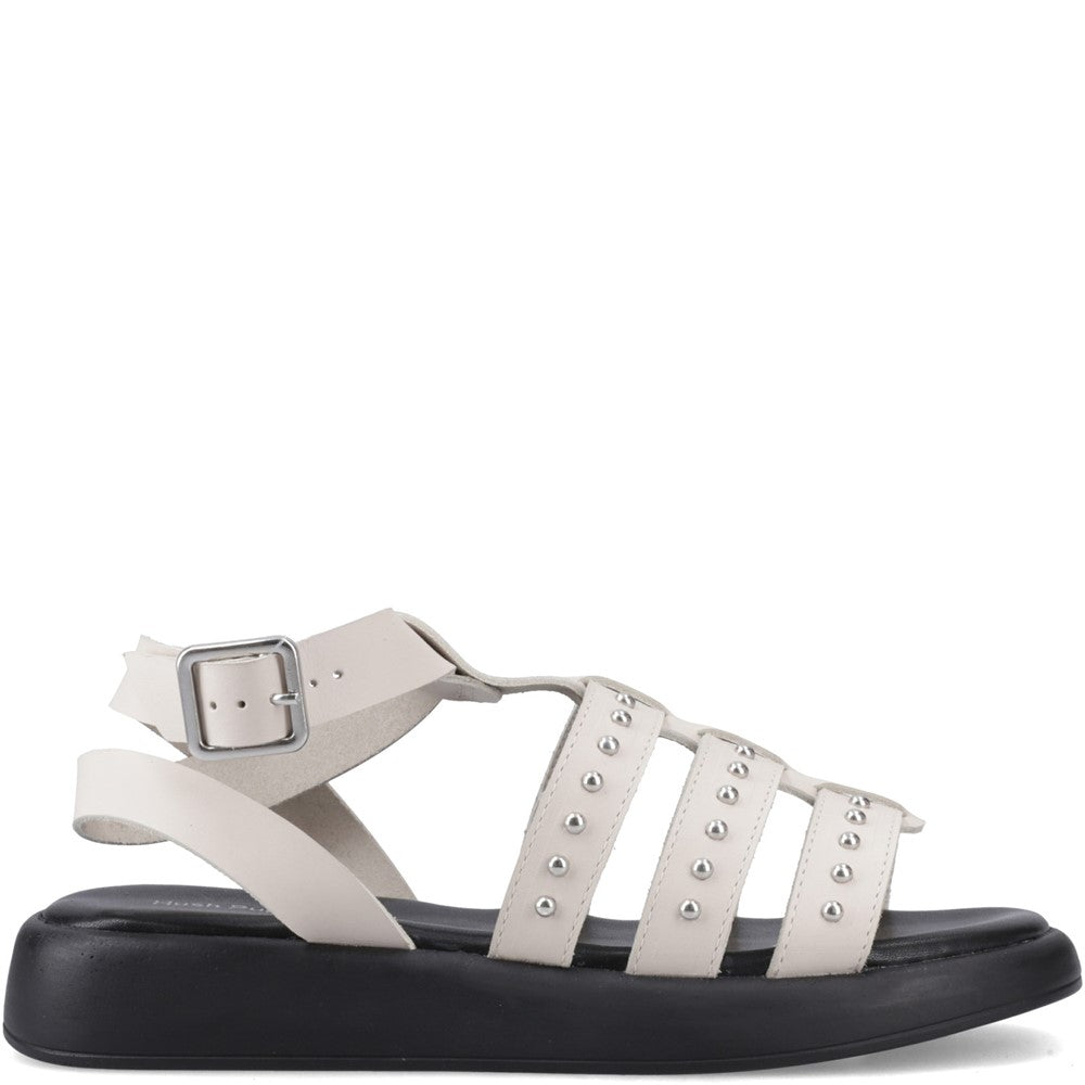 Shoe Ladies Summer Ivory Hush Puppies Charmaine Stud Gladiator