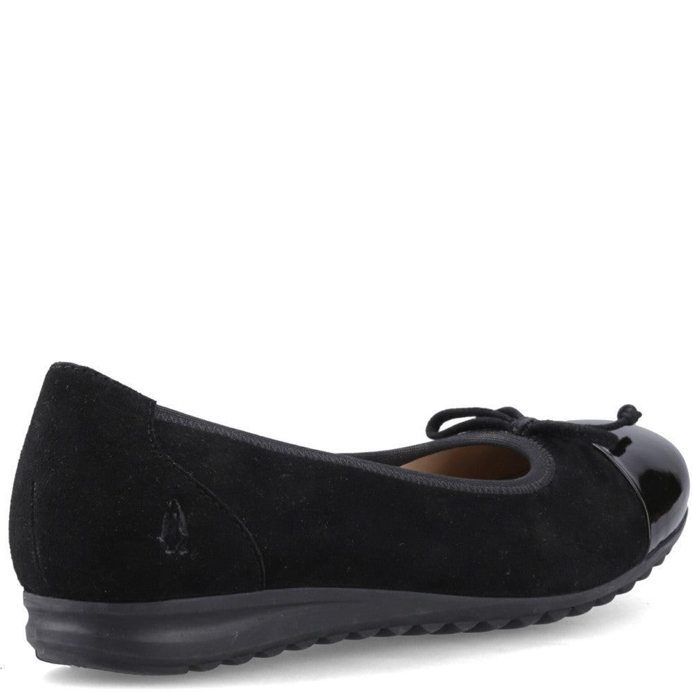 Ballerinas Black Hush Puppies Laurie Toe Cap Ballerina