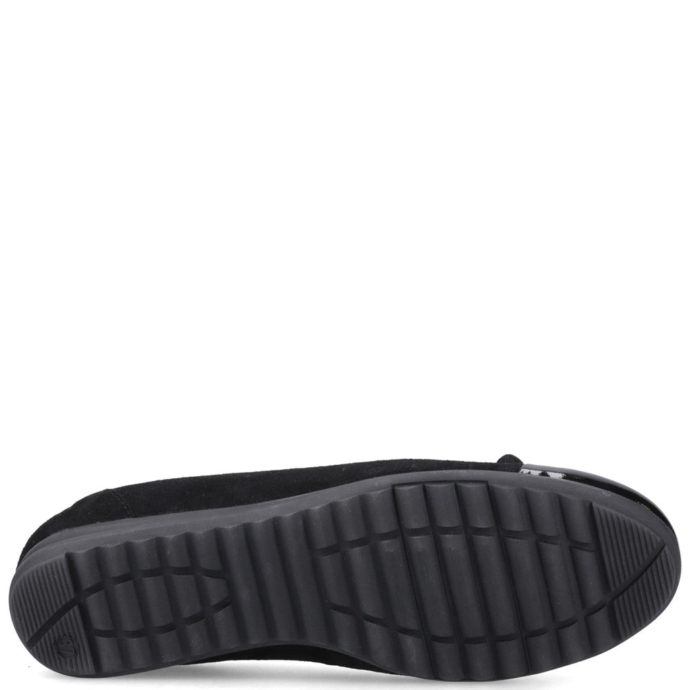 Ballerinas Black Hush Puppies Laurie Toe Cap Ballerina