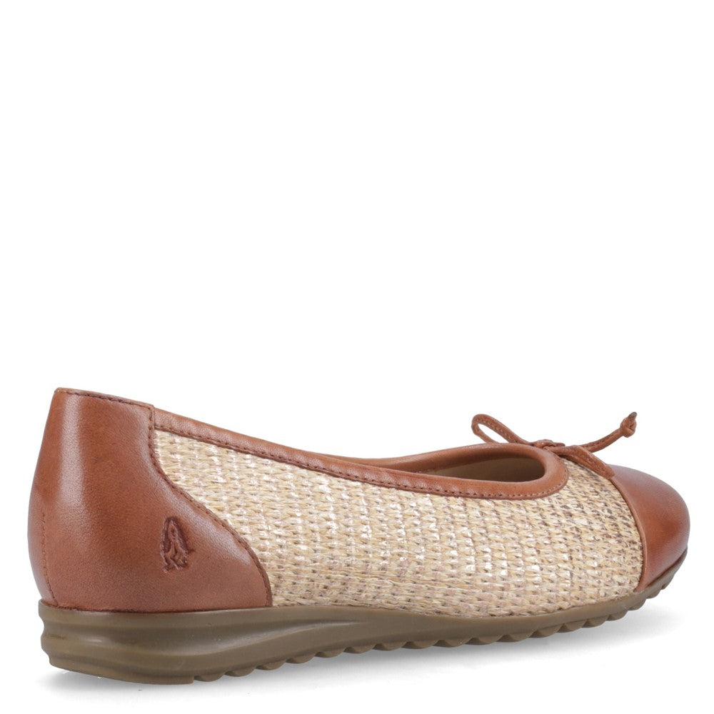 Ballerinas Tan Hush Puppies Laurie Toe Cap Ballerina