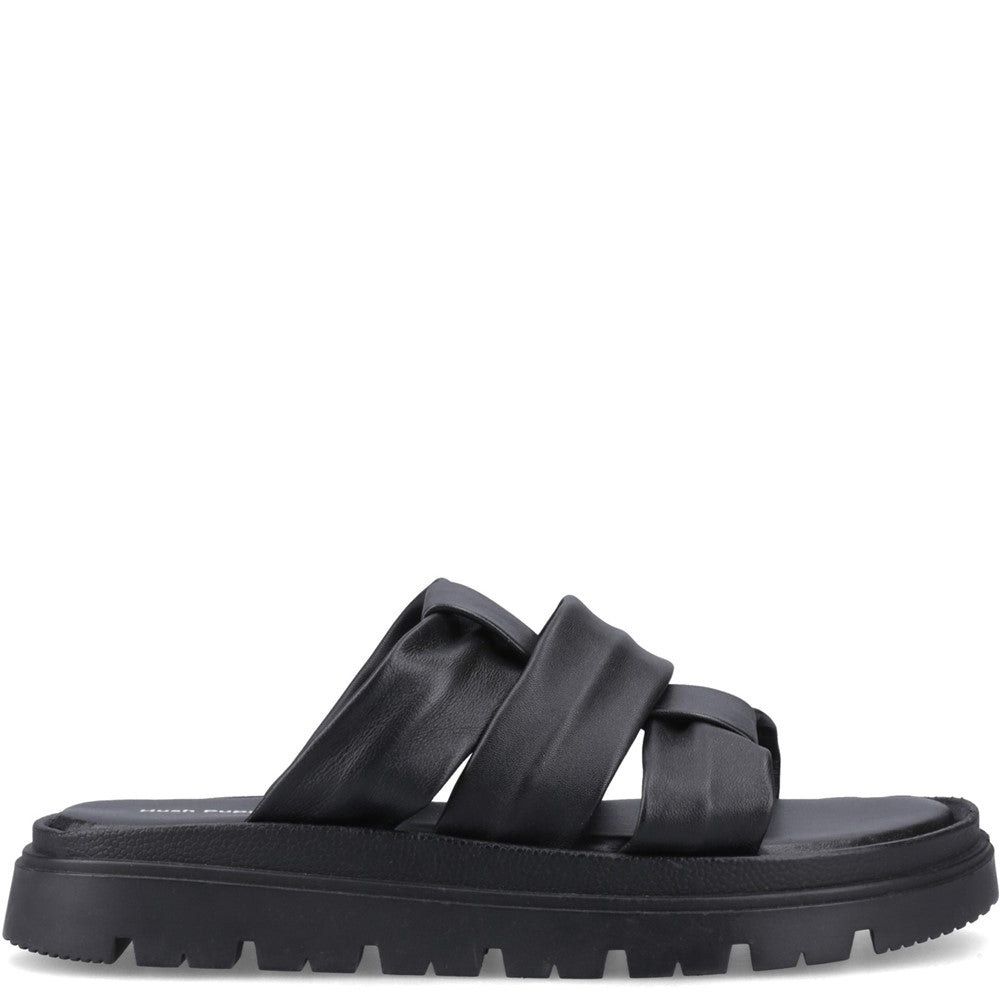 Shoe Ladies Summer Black Hush Puppies Loretta Mule